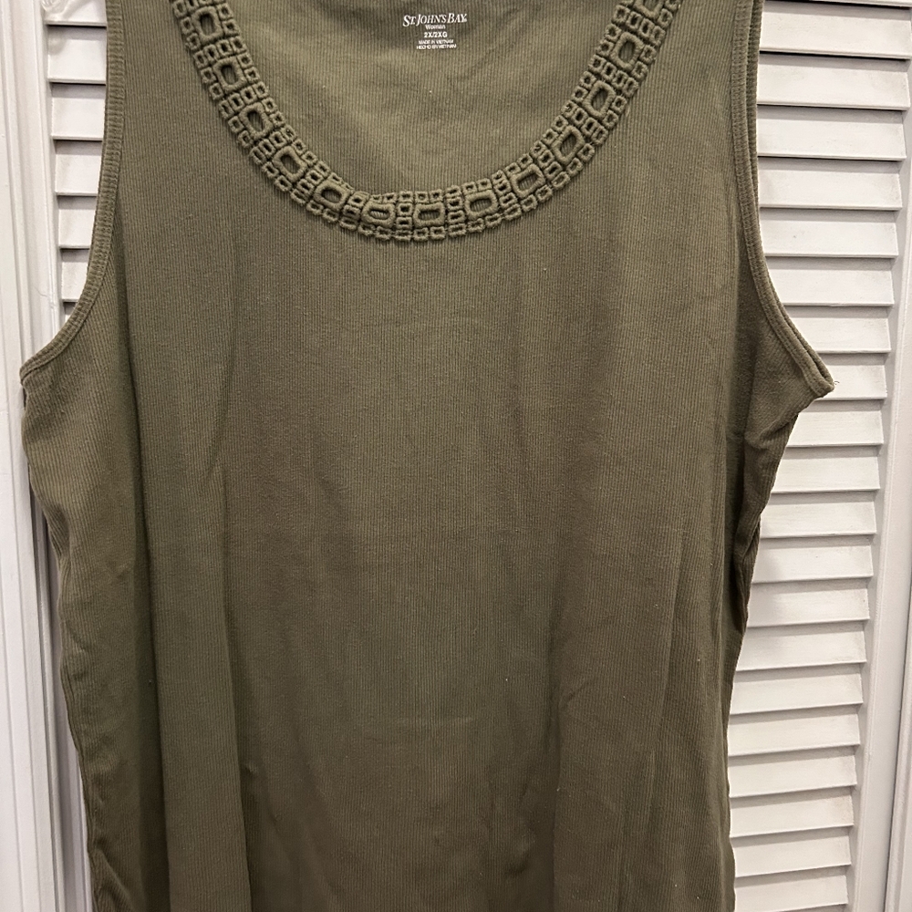 Spring Step Olive Green Women's Top